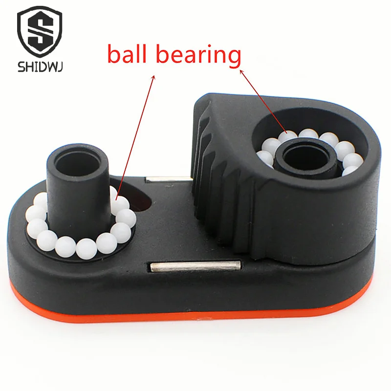 

1Pcs Composite Material Rowing Boat Cam Cleat w/Ball Bearings Carbo Cam Kit Rope Fairlead Gripper Marine Sailing Accessories
