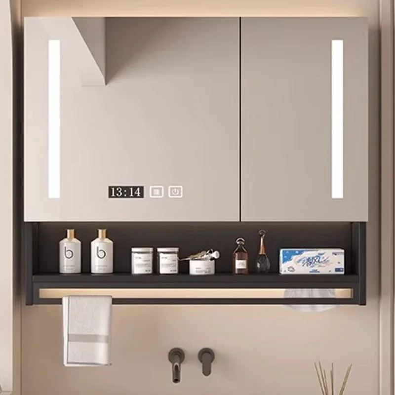 

Скандинавские многофункциональные шкафы для ванной комнаты, настенные интеллектуальные шкафы для ванной комнаты, сенсорная мебель для дома, Muebles Para Baño YXMC