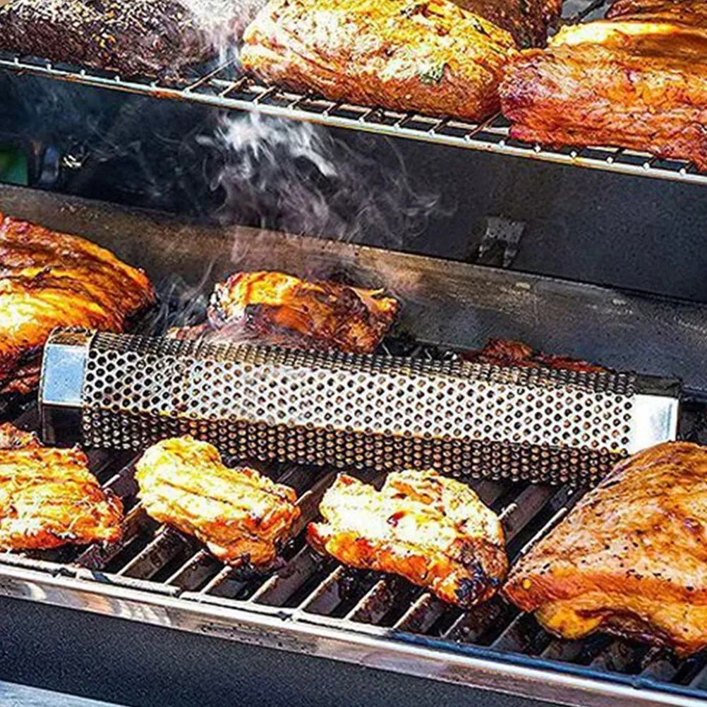 

Профессиональная дымовая трубка из нержавеющей стали: антикоррозийная, износостойкая, удобная для использования на открытом воздухе, инструмент для гриля