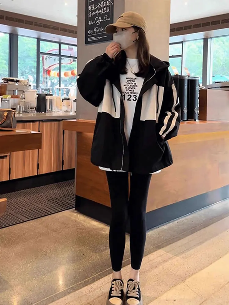 

Thiened Хлопковая рабочая одежда Jaet, женская повседневная бейсбольная верхняя одежда, зима 2024, модное лоскутное пальто