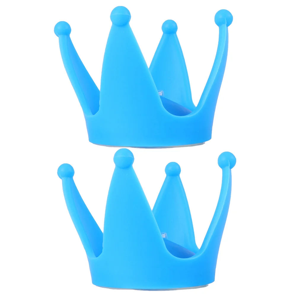 2 Pcs Crown Decoration Ornament Motorcycle Helmets DIY Suction Cup Cycling Ornaments Adornment