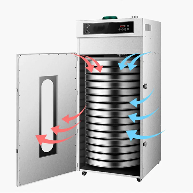 Mushroom drying commercial large rotary food air dryer yam fruit and vegetable tea baking dehydration dryer