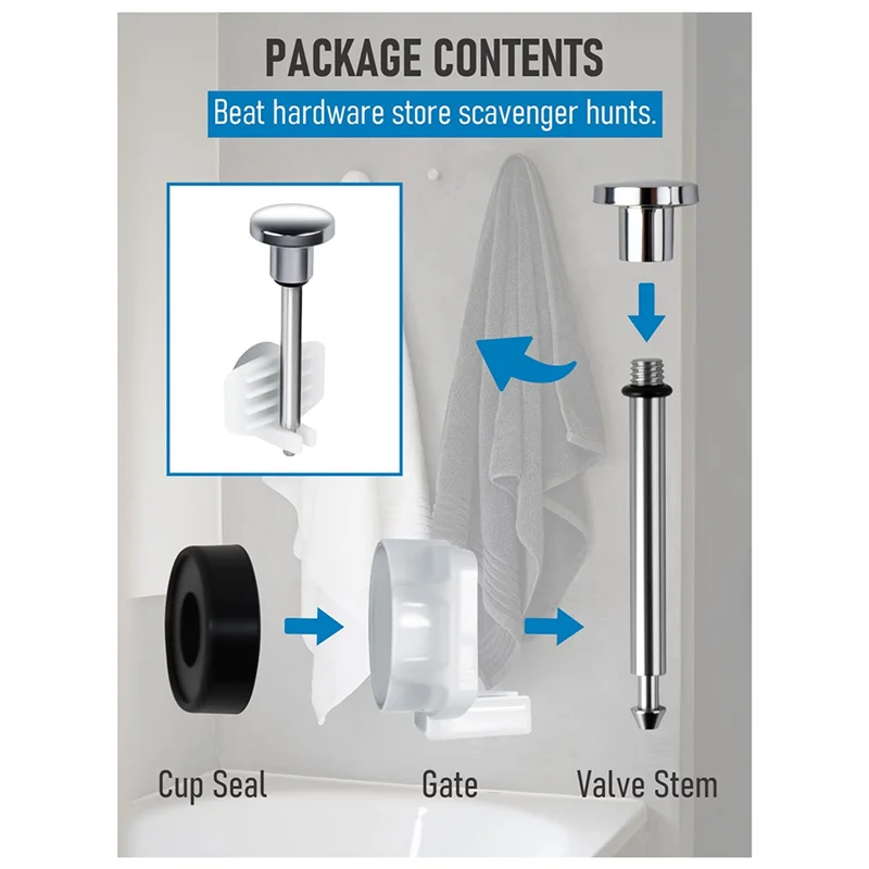 

ABZS, 2 шт., универсальный комплект для ремонта отключателя носика для ванны, герметичные запасные части для ремонта смесителей для ванны