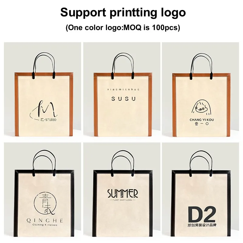 StoBag Non-woven Shopping Tote Bags Woman Eco-friendly  Cloth Fabric Storage Reusable Large Pouches Custom Logo(Extra Fee)