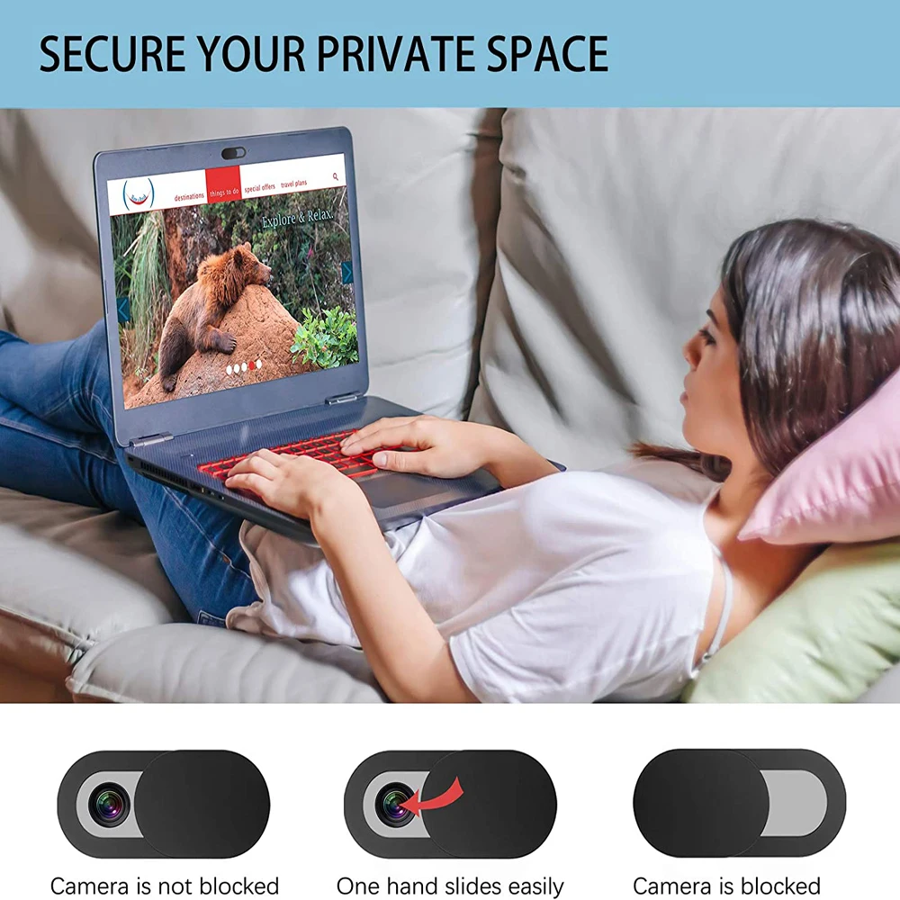 1/5/10/20 pz Webcam Cover Laptop Camera Cover per Macbook Tablet iPad PC cellulare Slider Anti Spy lenti Privacy Sticker