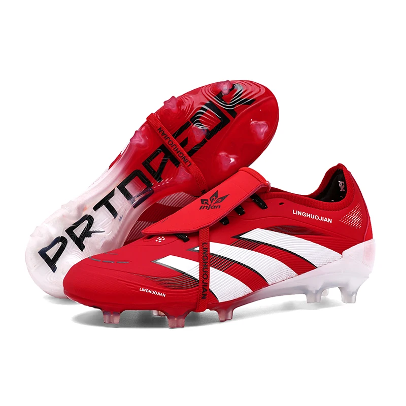 

New Men Football Boots Soccer Cleats Fg Non-Slip Training Shoes Soccer Shoes Long Spikes Match Ultralight Outdoor Drop Shipping