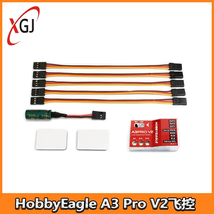 HobbyEagle A3 Pro V2 Flight Control, Fixed Wing 6-Axis Gyroscope Balancer, Augmented Stability System