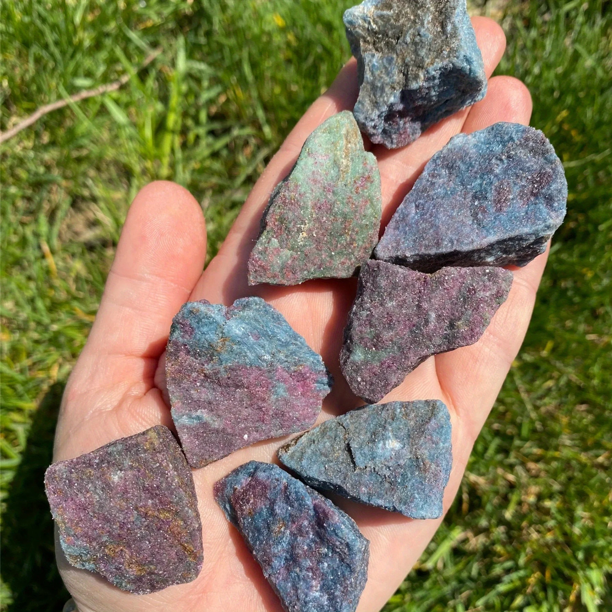 

Rough Ruby in Kyanite Stone, Raw UV reactive Ruby Kyanite, Perfect Home Collection Art Decoration, Unique Holiday Gift