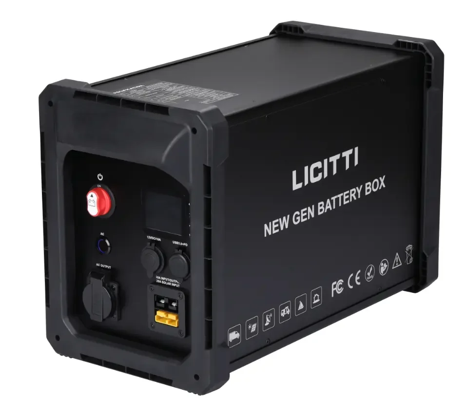 LICITTI NUOVA GEN Batteria Box Ip21 12v 220v Sinusoidale Puro 2000W Generatore di Energia Ricaricabile Con Inverter Solare