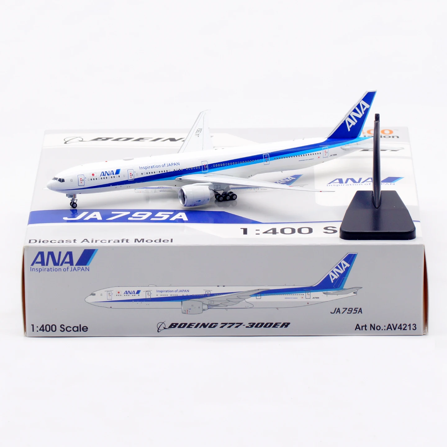 

AV4213 Alloy Collectible Plane Gift Aviation 1:400 All Nippon Airways ANA Boeing B777-300ER Diecast Aircraft Jet Model JA795A
