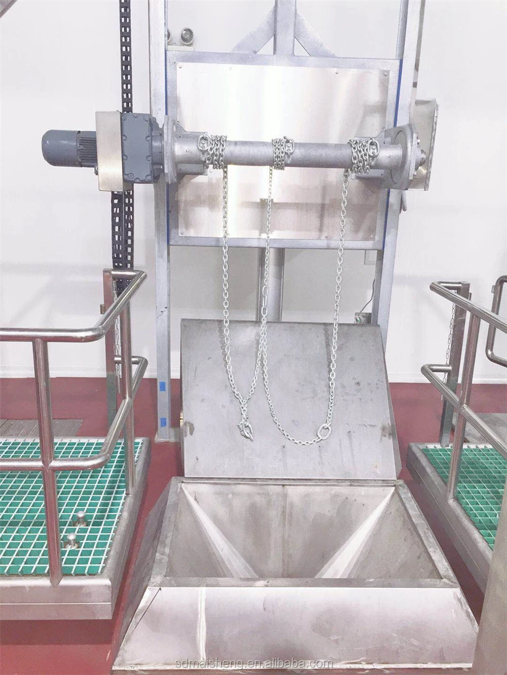 中国工場食肉加工屠殺場豚屠殺場設備プラント枝肉吊り下げコンベアレール豚屠殺機