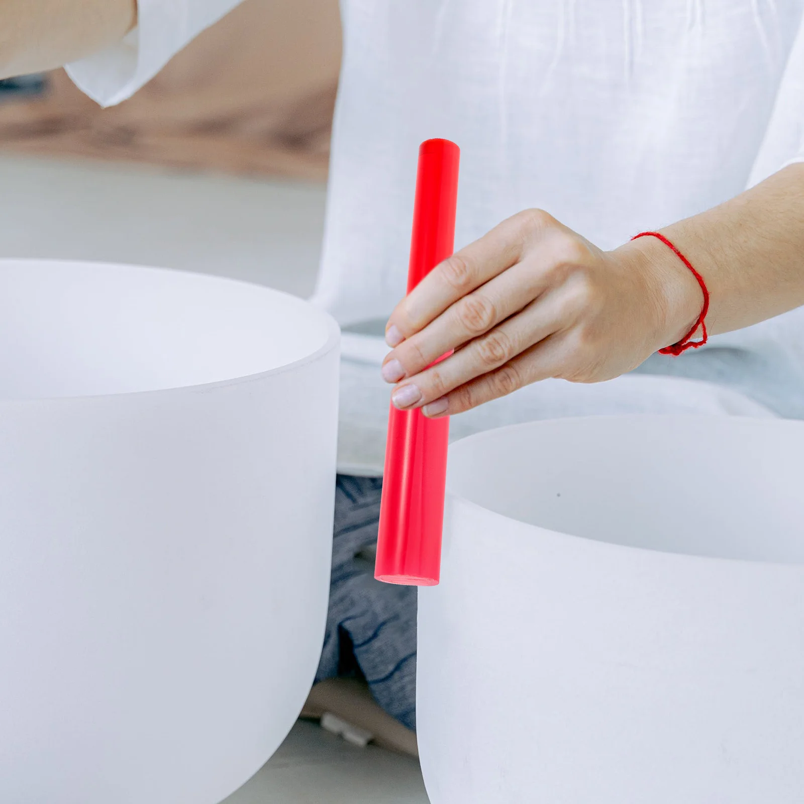 

Acrylic Rubber Crystal Singing Bowl Mallet Rod for Meditation Music Tibetan Sound Bowl Strikers Chanting Bowls Mallet