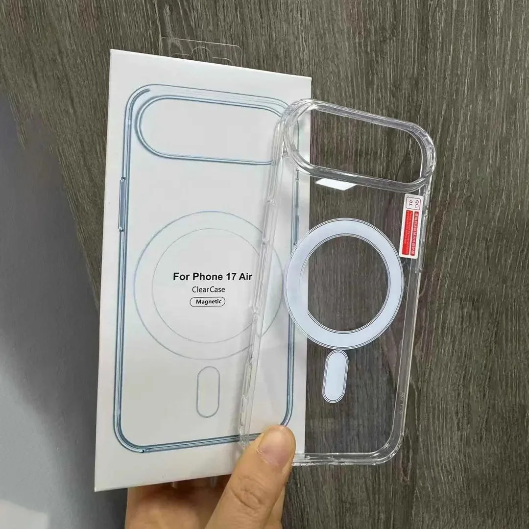 

Shockproof Transparent Magnetic Case For iPhone 17 Pro Max 17 Pro 17 Air 17Pro For Magsafe Wireless Charging Hard Acrylic Cover