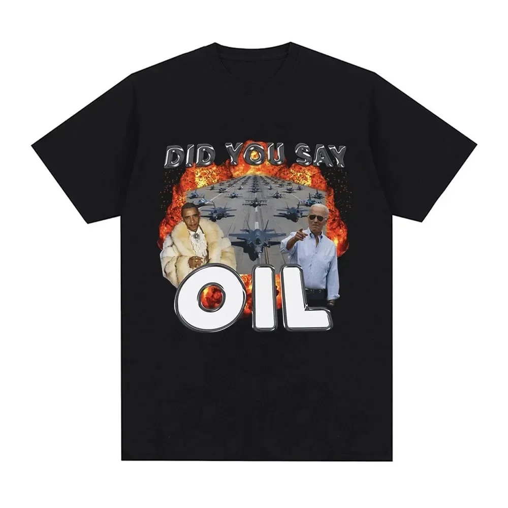 

Did You Say Oli Meme Graphic T-shirt Men Clothing Fashion Hip Hop Vintage Short Sleeve T-shirts 100% Cotton Casual Tee Shirt