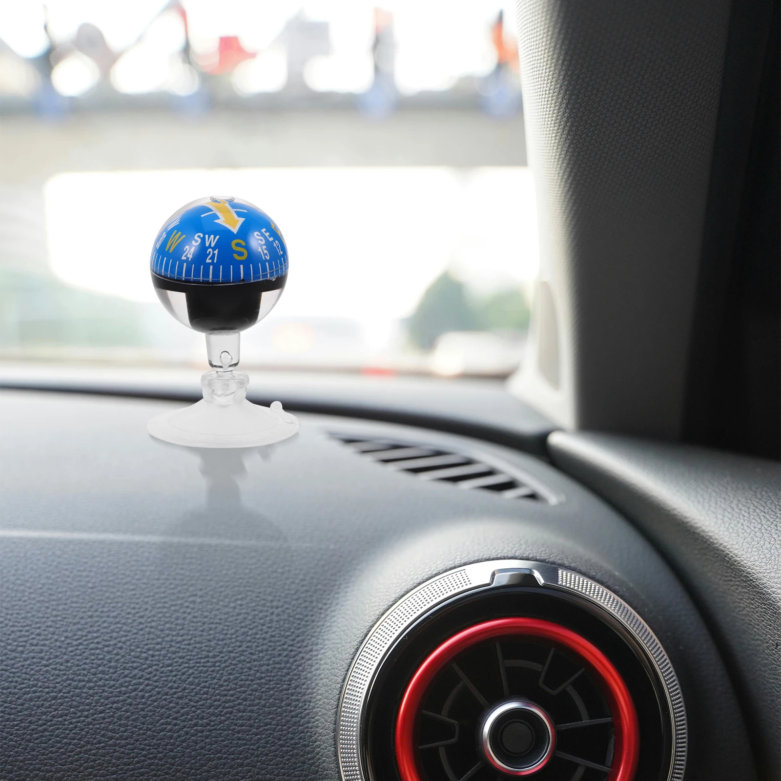 

Portable Car Dashboard 38mm Suction Cup High Precision Travel Navigation Tool for Vehicles Boats Hiking Auto for Truck