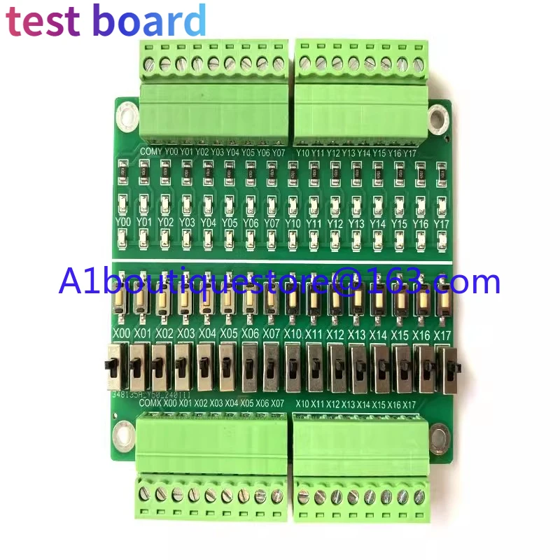 PLC debugging simulation board 16-channel input and output test board, key toggle switch learning module