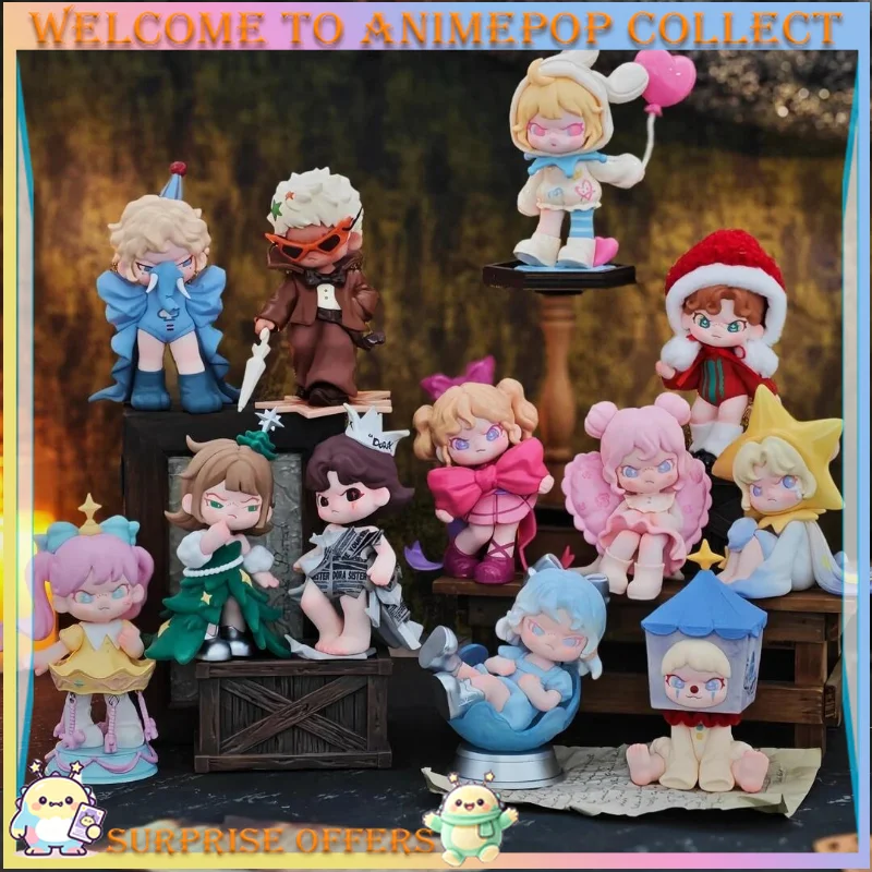 TNT Authentic DORA Big Cousin Wonderful Night Series Слепая коробка Мини-фигурка Настольное украшение Коллекционный подарок Новинка и игрушка