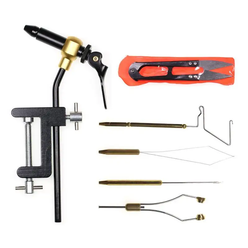 

Fly Fishing Lure Making Kit Metal Sturdy Tools Kit For Fly Making Multifunctional Fly Tying Tools Portable Lure Making Kit With