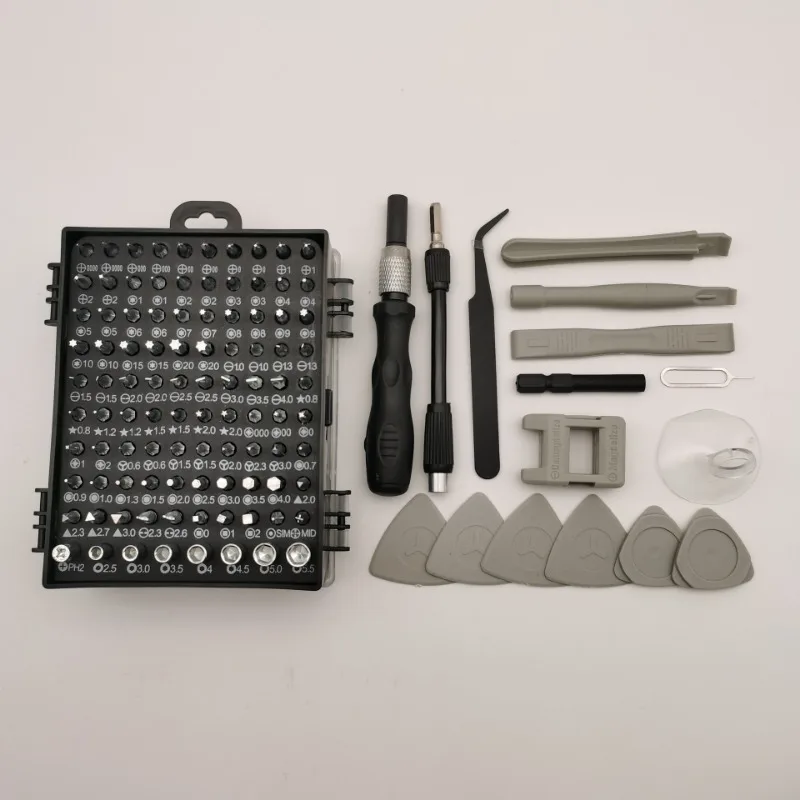 BIESUO 115 in 1 Watch Phone Dismantling Tool Box Chromium Vanadium Steel Screwdriver Maintenance Combination Tool