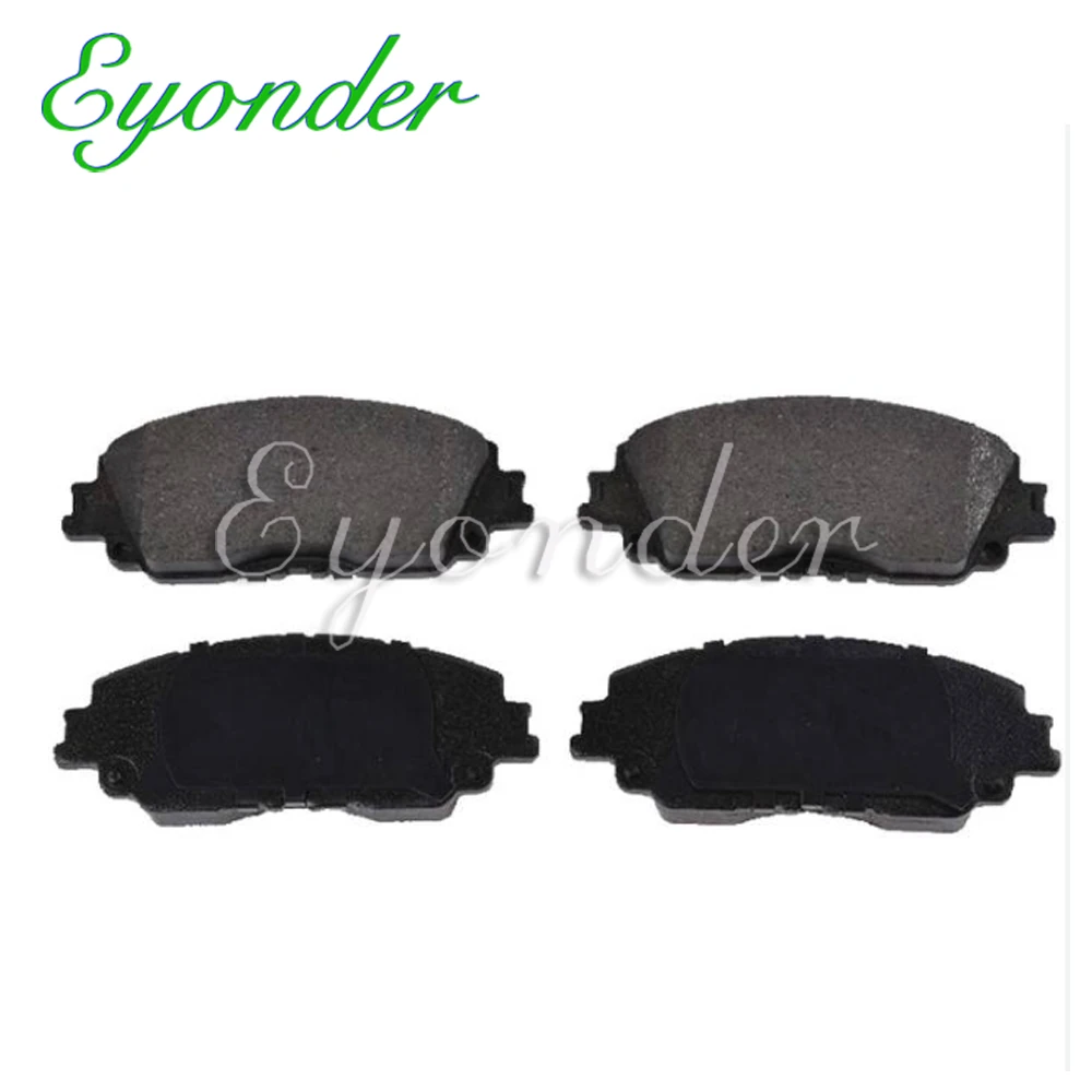 Front and Rear Brake Pad for Toyota AVALON CHR Camry ARRIER RAV4 LEXUS ES RX UX 04465-0E060 0446602380 Total 2 Pairs 4 Pieces