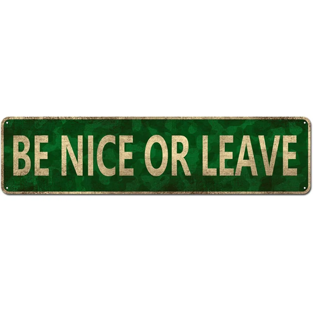 2D Flat Rustic Aluminum Wall Plaque, Vintage 