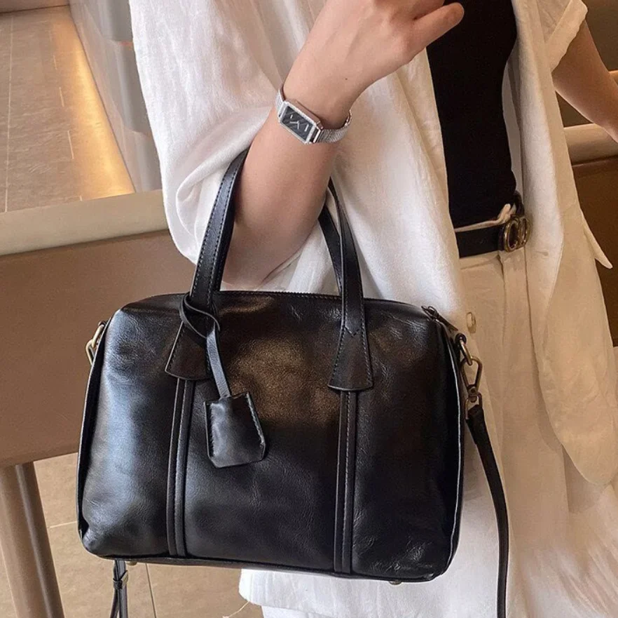 กระเป๋าถือหนังแท้สไตล์วินเทจสำ - Luxury Y2K Bags บทวิจารณ์และราคา