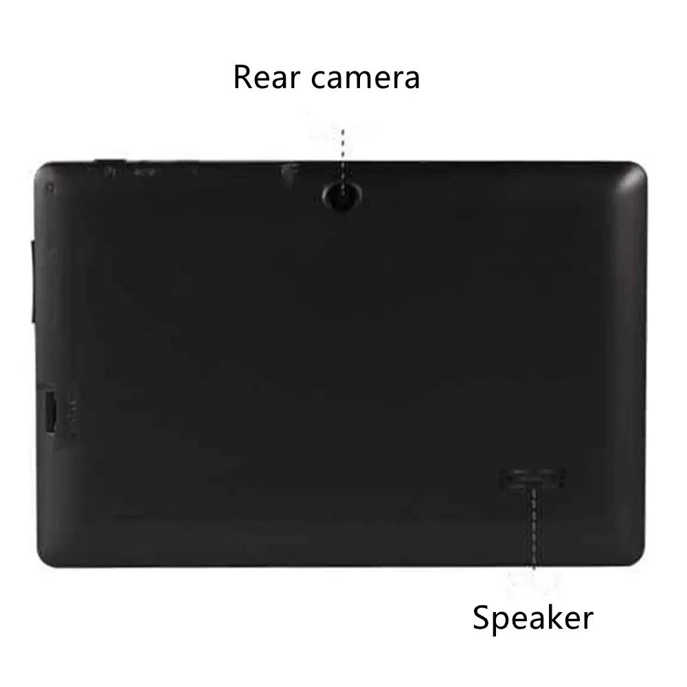 Quad Core Tablet PC Schermo HD da 7 pollici 1 + 16G Fotocamera anteriore posteriore WiFi Internet Android 6.0 Lettore MP3 4 Altoparlante E-book Gioco audio