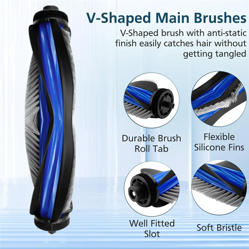 Высокое качество-2 шт. сменный валик щетки для деталей робота-пылесоса ECOVACS N30pro, моющаяся роликовая щетка