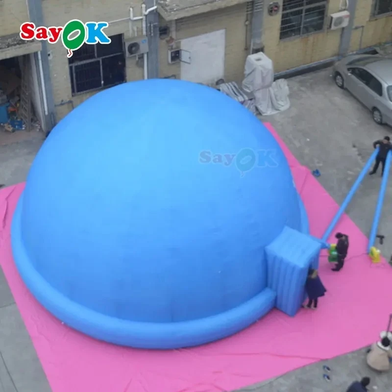 Inflatable Planetarium Projection Dome Tent Inflatable Dome Tent With Air Blower Pvc Floor Mat For School Cinema Education