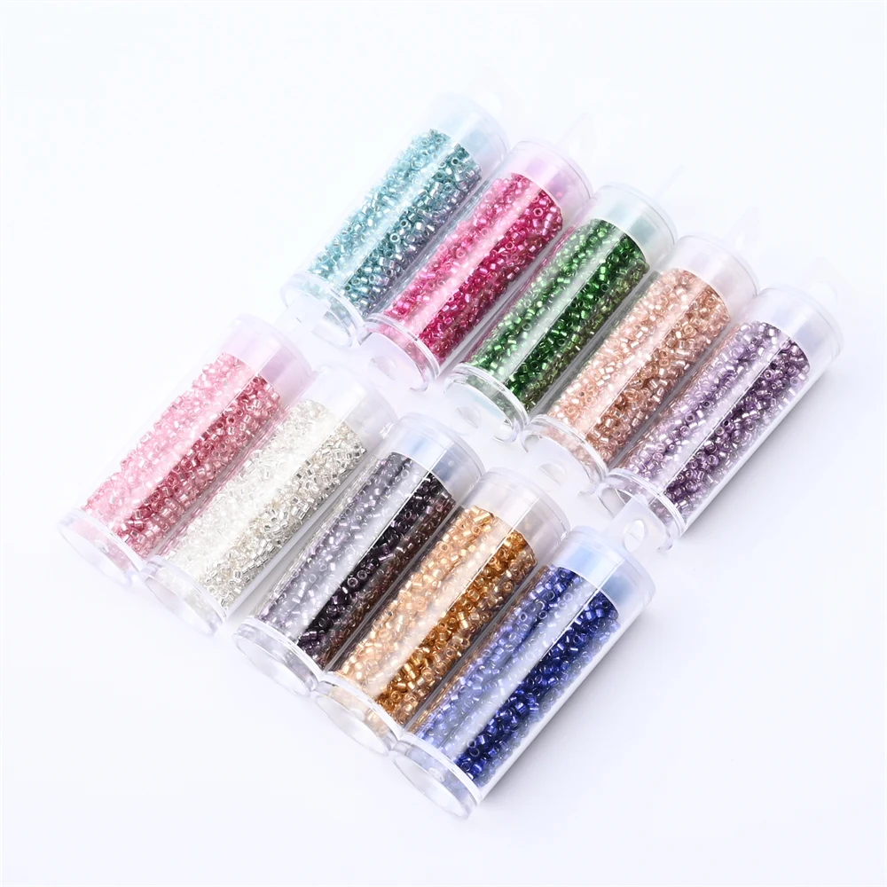 2mm Silver Colour Mini Japanese Glass Beads for DIY Craft