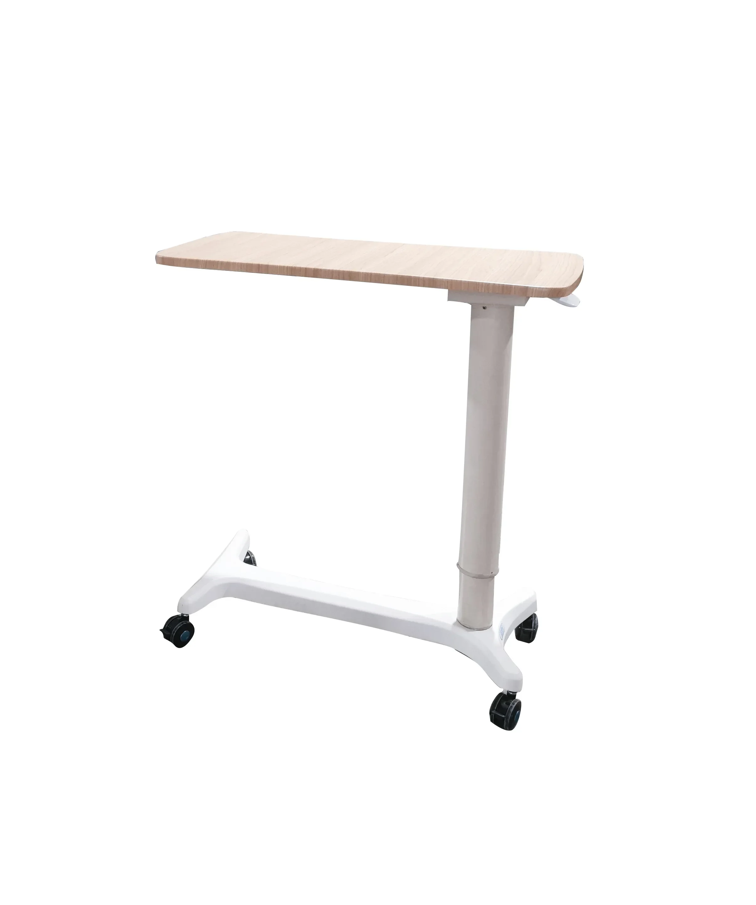 2025/A-8-II Medical Adjustable Overbed Bedside Table with Wheels for Hospital and Home Use Made of Durable Metal
