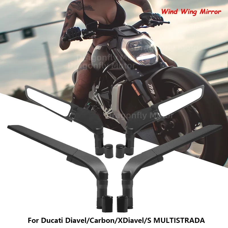 Für Ducati Diavel/Carbon/Xdiavel/s Multis trada Universal Motorrad Spiegel Wind flügel Seite Rückspiegel