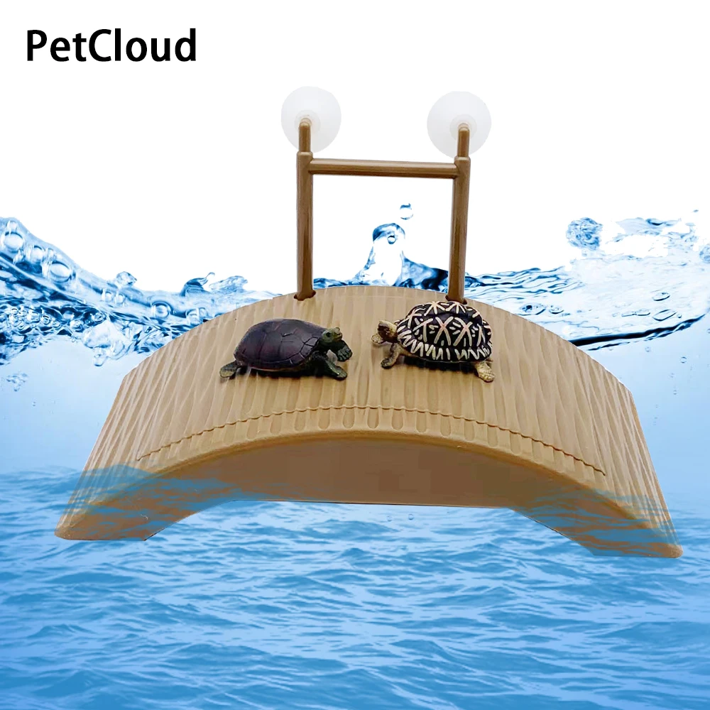 Mesa de secado de acuario de tortuga flotante, plataforma de escalada, suministros de decoración para tanque de reptiles, caja de tortuga