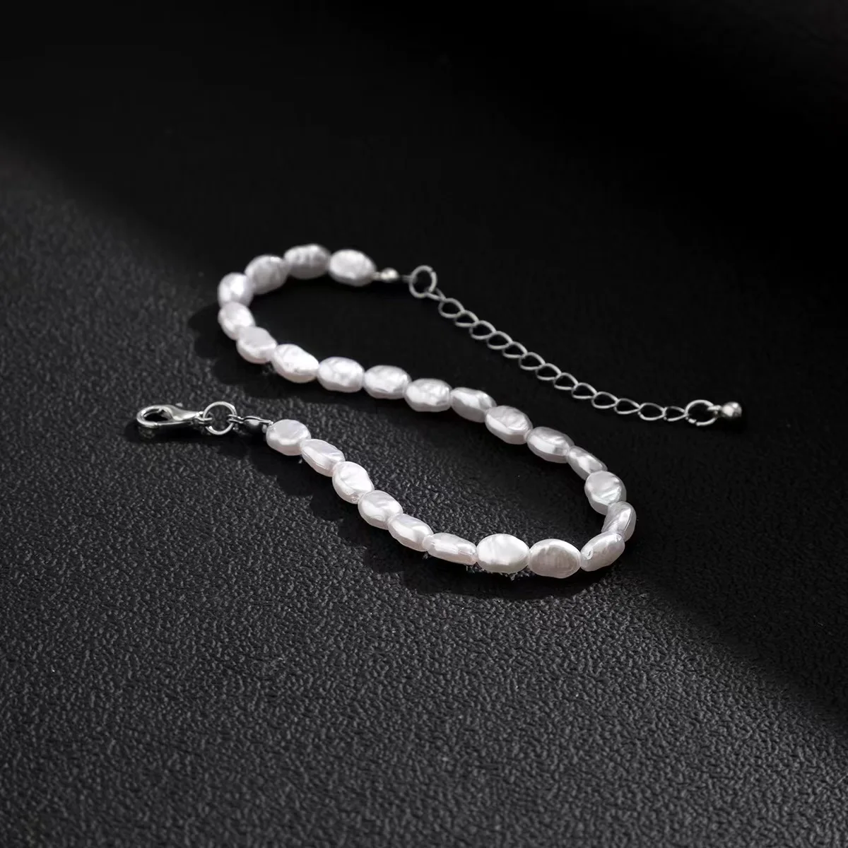 Baroque Imitation Pearl Bracelet Acrylic Beaded Women\'s Bracelet Fashion Jewelry Trend Accessories Simple Bracelet For Men