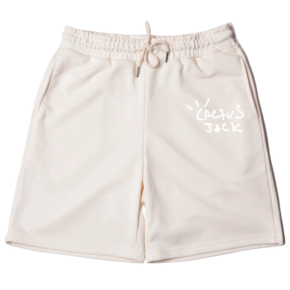 Cactus Jack New Beach Shorts Gym Sports Shorts Comfortable, Pure Cotton Breathable Daily Cool ASTROWORLD Casual Shorts