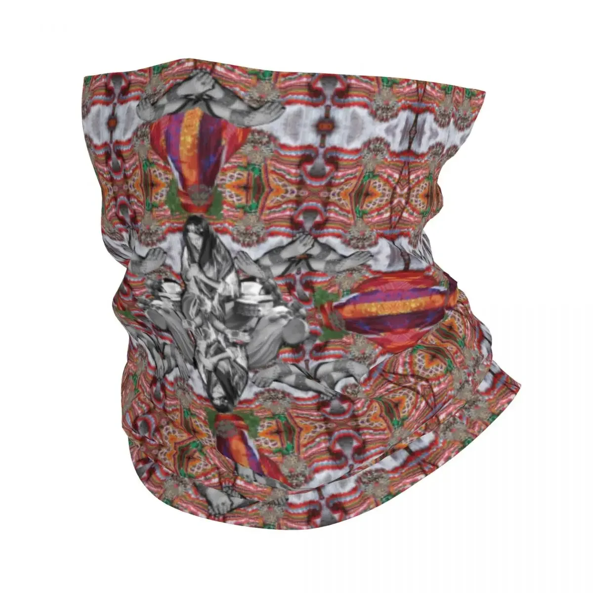 Africa Ethnic Kabyle Jewelry Bandana Neck Gaiter for Hiking Camping Men Women Wrap Scarf Amazigh Style Balaclava Warmer