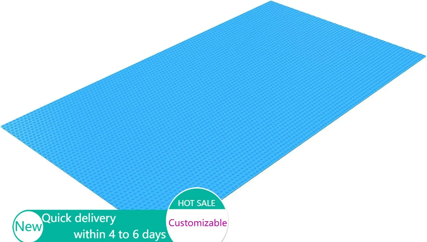 Solar Pool Cover, 40 x 20 ft Rectangle Cover 16 mil for Pools, Inground Above Ground Swimming Blanket with Bubble
