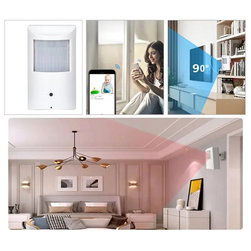 [NEW A09R!】 Smart Security 4Mp Mini Wifi Camera 48Pcs 940Nm IR LED Light Vision Functionality
