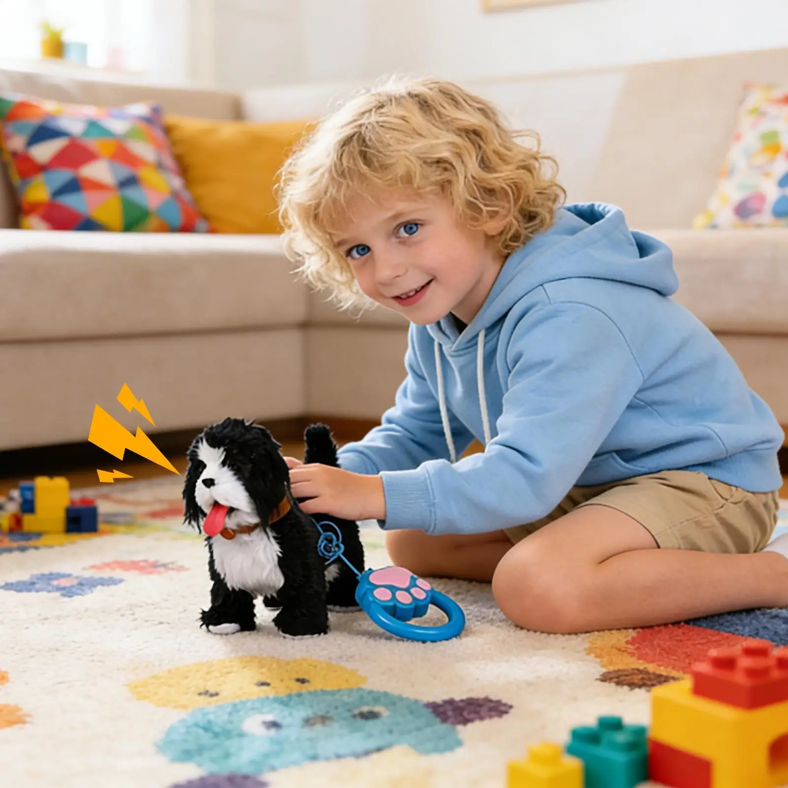 Robot Puppy Hond Interactieve robotpuppy Knuffel Realistisch elektronisch lopend blaffend huisdier Pratende honden voor kinderen, jongens, meisjes