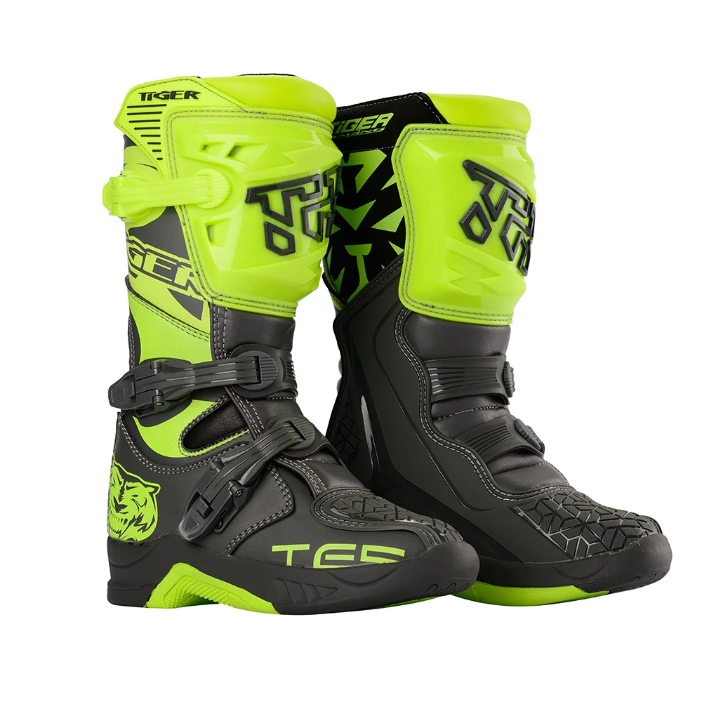 

Детские внедорожные ботинки бренда TR, мотоциклетные ботинки, гоночные ботинки, обувь для гонщиков с защитой от падения, полевые ботинки, длинные ботинки