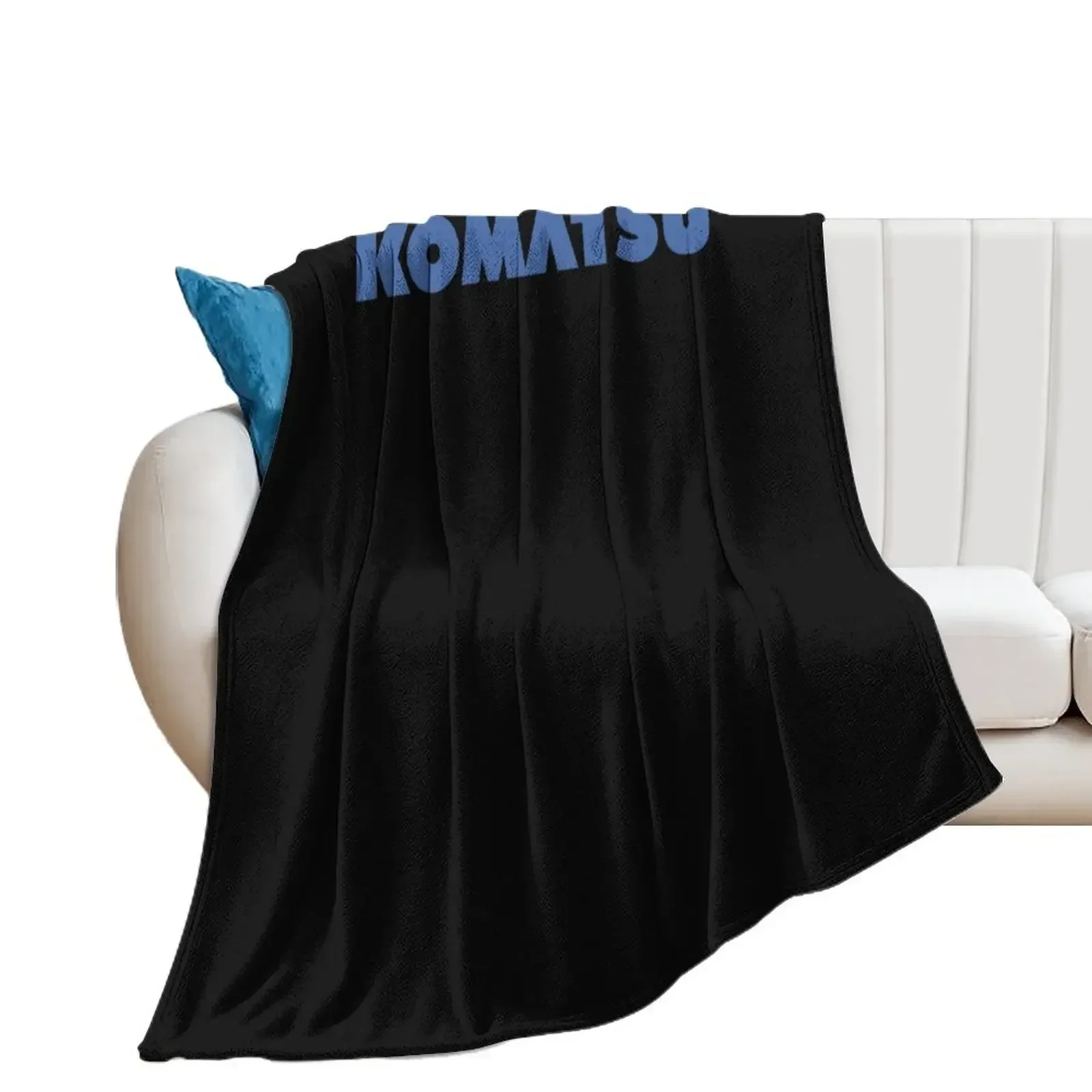 the construction of komatsu factory Throw Blanket Warm Designers Custom Blankets