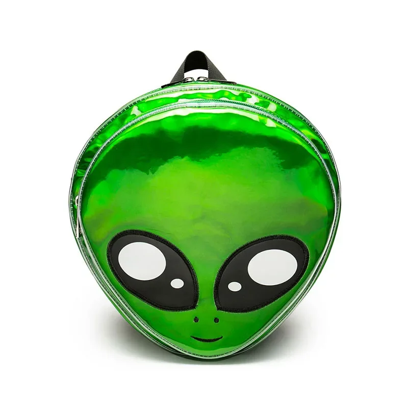 New Cute Alien Backpack Green Laser Girls School Bag for Teenagers Women Backpack Harajuku Style Cartoon Animal Mochilas