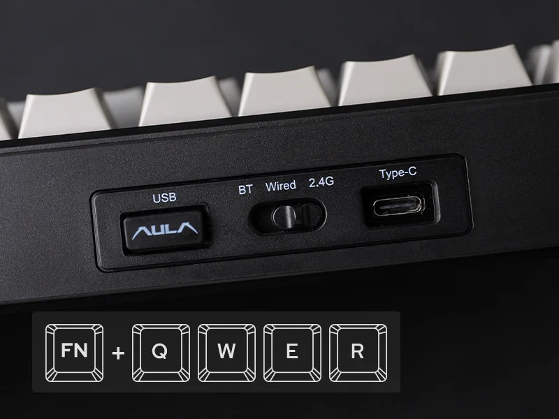 EPOMAKER X AULA F75 MAX Compact 75% ANSI Layout Wired/Bluetooth/2.4GHz Wireless Mechanical Keyboard with TFT Screen and a Knob