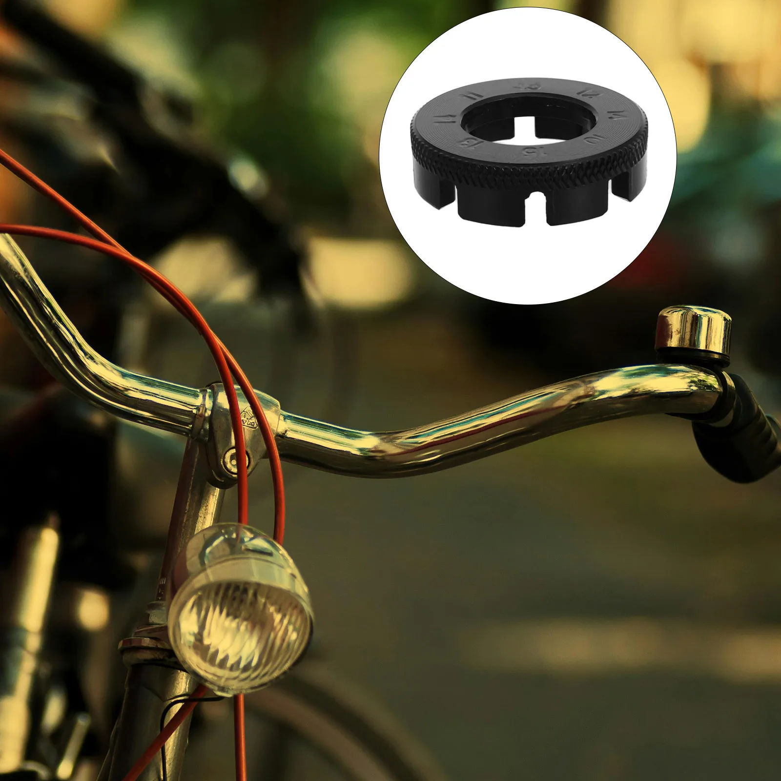 

Bike Spoke Wrench Tool Adjustable Mountain Bicycle Wheel Truing Tool for Spoke Tension Adjustment and True Riding Performance