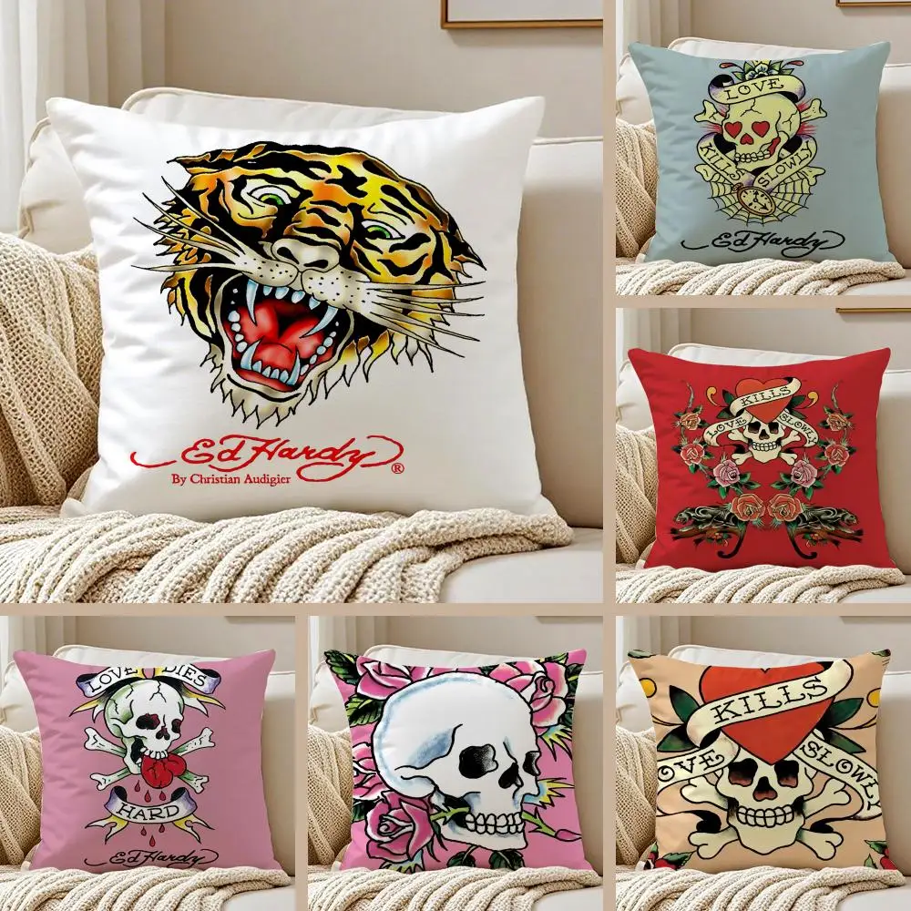 

Классическая наволочка Ed Hardy: ультрамягкая, приятная для кожи ткань, комфорт как облако, скрытая молния