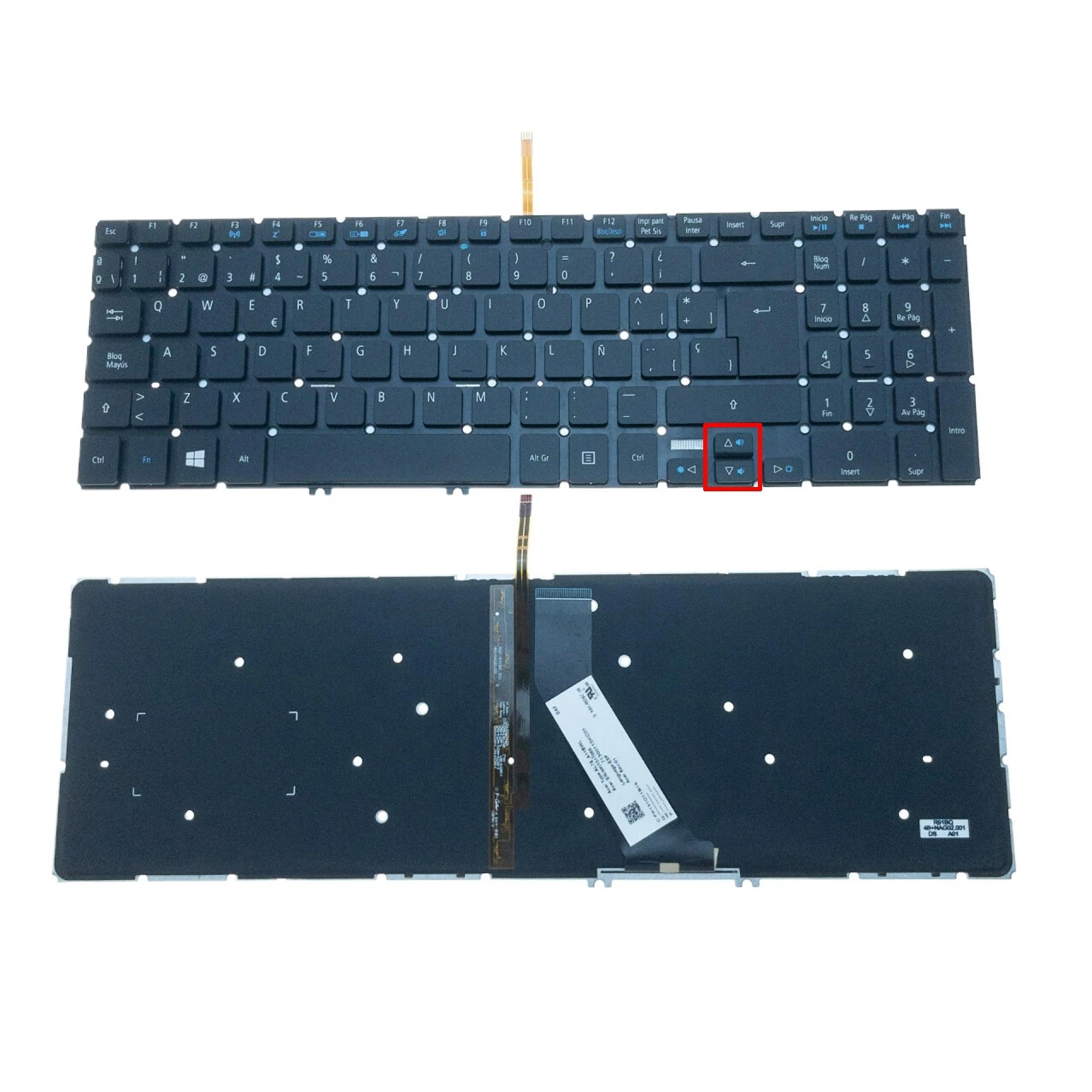 

New Spanish Laptop Backlit Keyboard For Acer Aspire V5-572 V5-572G V5-572P V5-572PG V5-573 V5-573G V5-573P V5-573PG AL7S_A11BWL