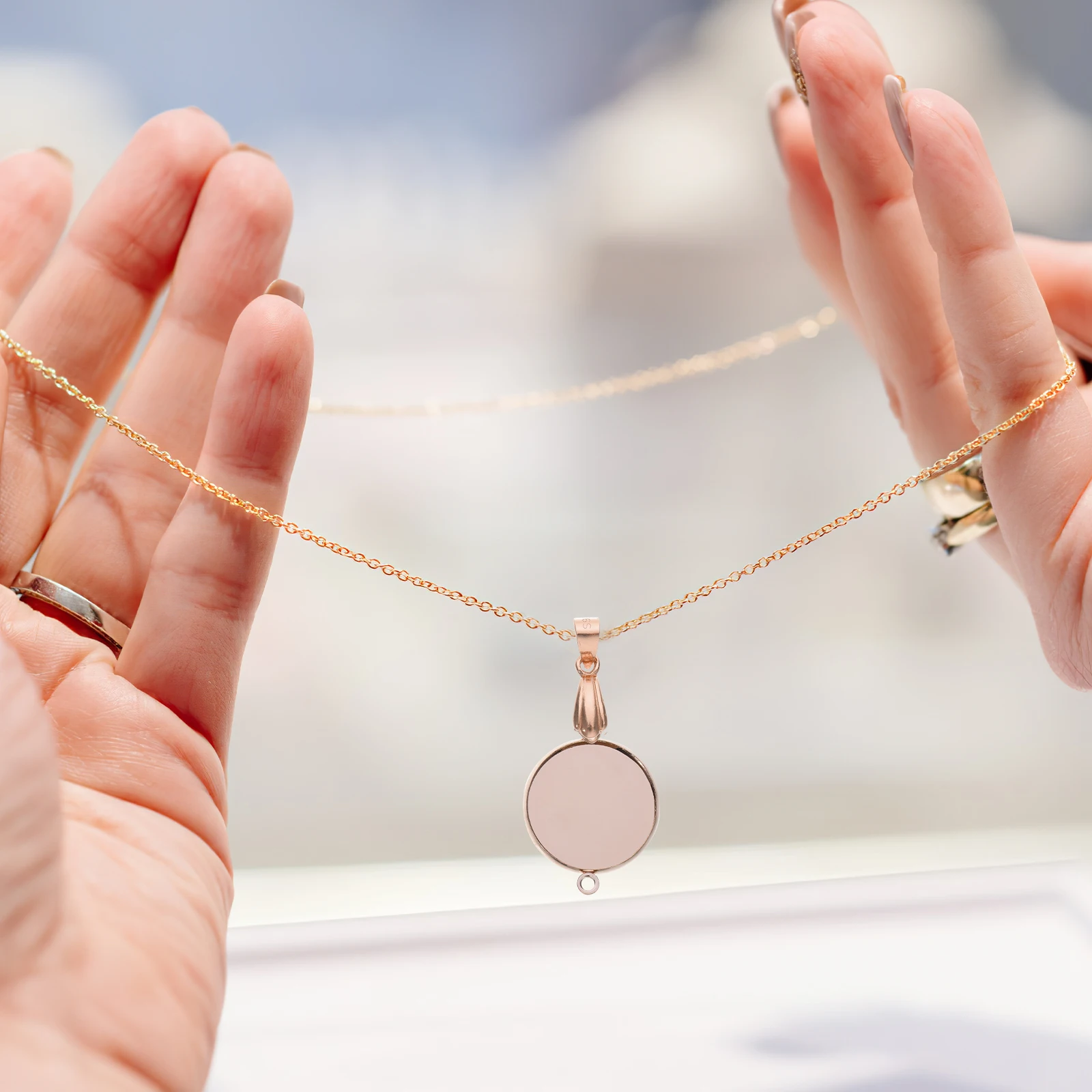 

10pcs Round Pendant Trays Copper Plating Bezel Stainless Steel DIY Jewelry Making Photo Resin Craft Gifts Accessories