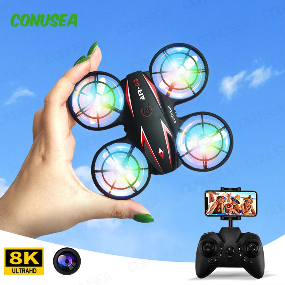 

Rc Drone 8K Camera HD Mini Ufo wifi FPV Drones Remote Control Helicopter Dron Quadcopter Rc Plane Airplane Toy for Children Gift