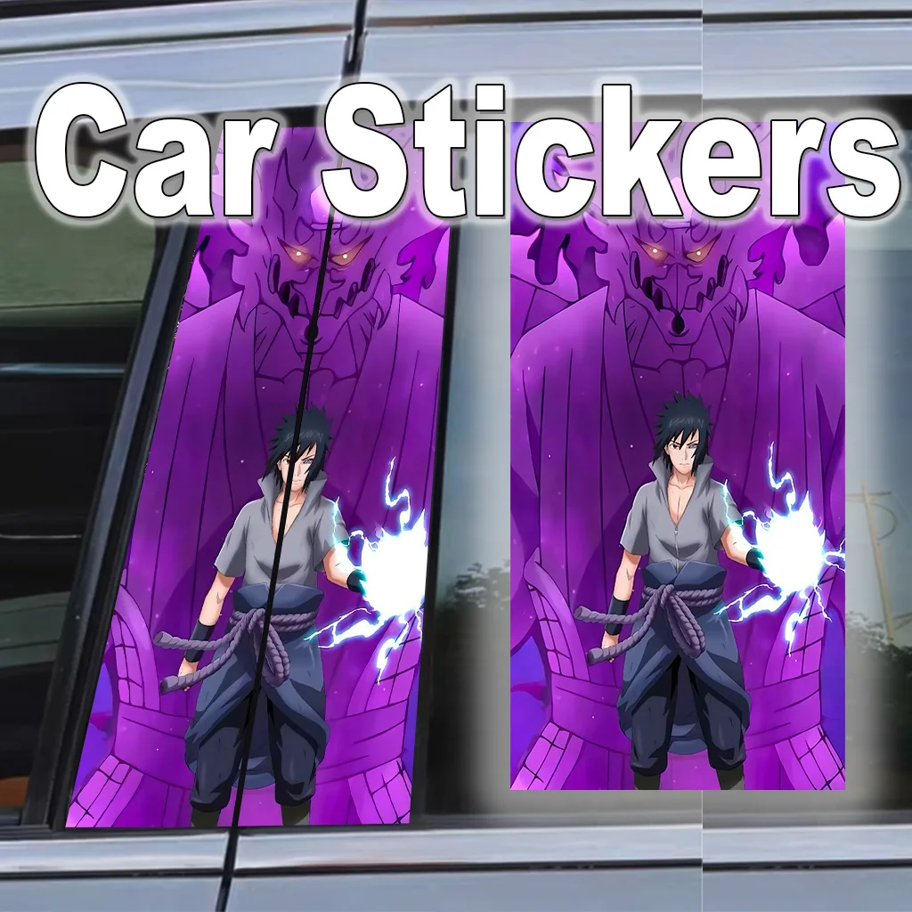 

Naruto Car B Pillar Stickers Waterproof Anime Scratch-Resistant Decal Self-Adhesive Auto Exterior Decoration Easy Apply Decor
