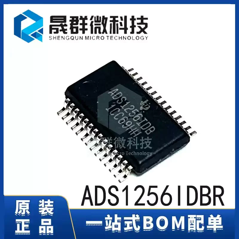 Brand new original ADS1256IDBR ADS1256IDB SSOP-28 ADC 24 bit analog-to-digital conversion chip
